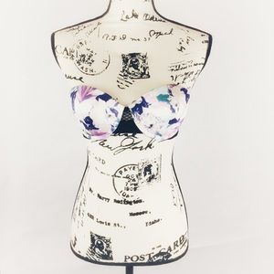 Victorias Secret 34B Floral Bikini TOP Tropical